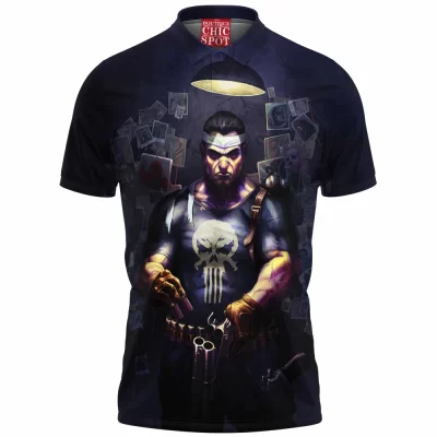Comic Polo Shirt, Punisher Polo Shirt