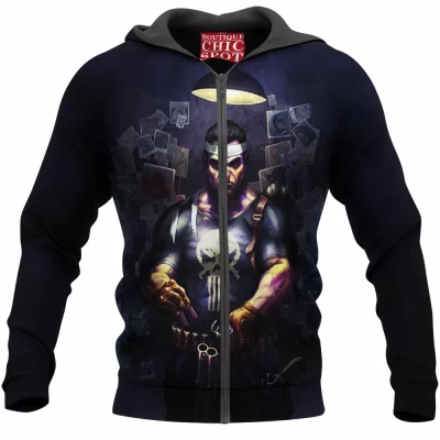 Comic Zip-Hoodie, Punisher Zip-Hoodie