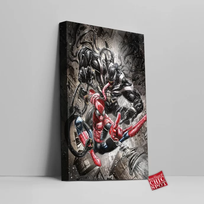 Spidey Vs Venom Canvas Wall Art