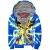 Anime Zip-Fleece-Hoodie, Pikachu Zip-Fleece-Hoodie, Pokemon Zip-Fleece-Hoodie