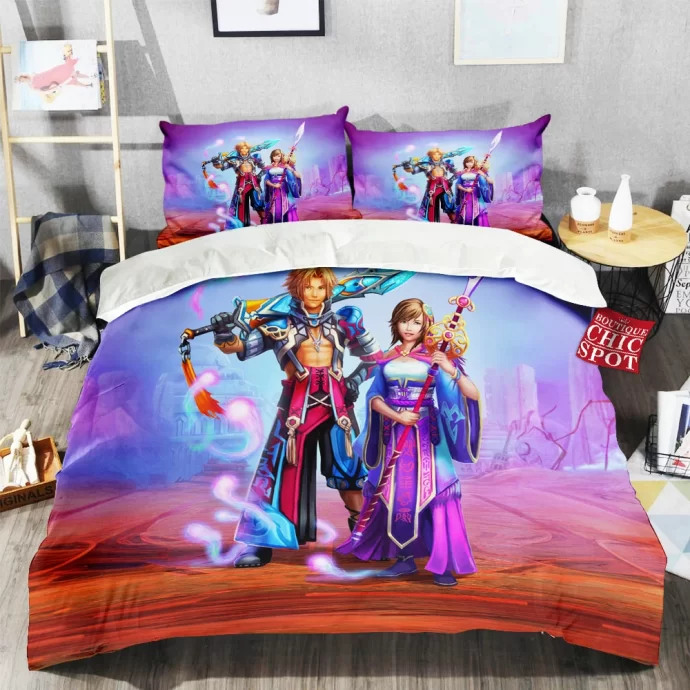 Ffx Tidus And Yuna Bedding Set