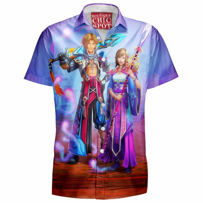 Ffx Tidus And Yuna Hawaiian Shirt