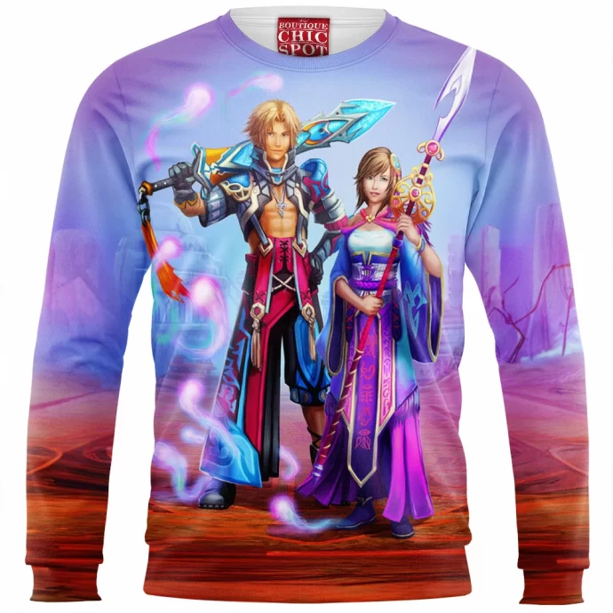 Ffx Tidus And Yuna Sweatshirt