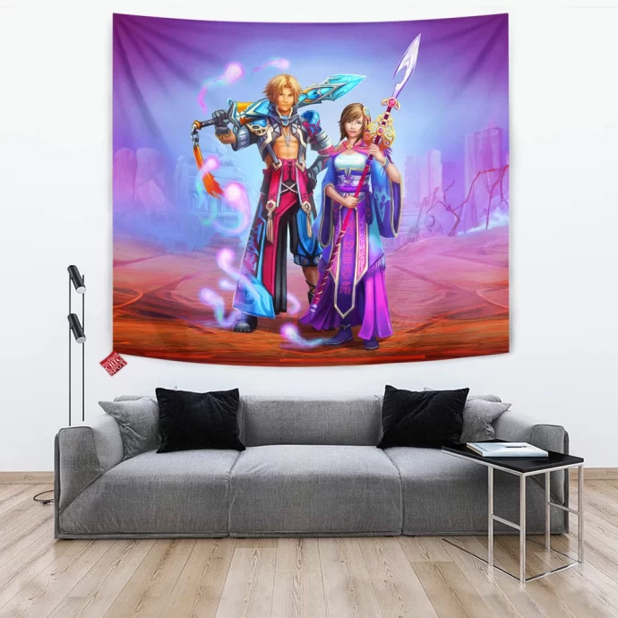 Ffx Tidus And Yuna Tapestry