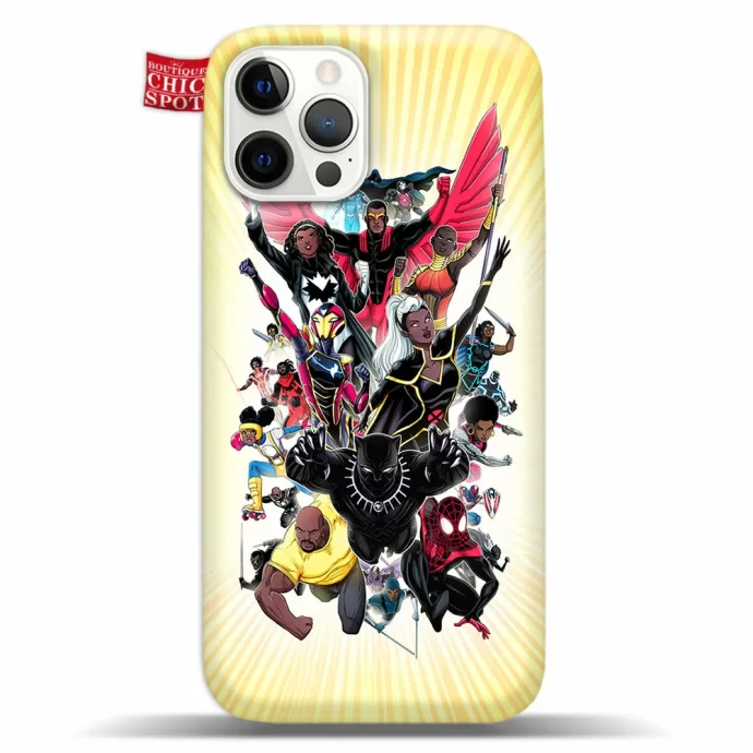 Black Superheroes Of The Marvel Universe Phone Case Iphone