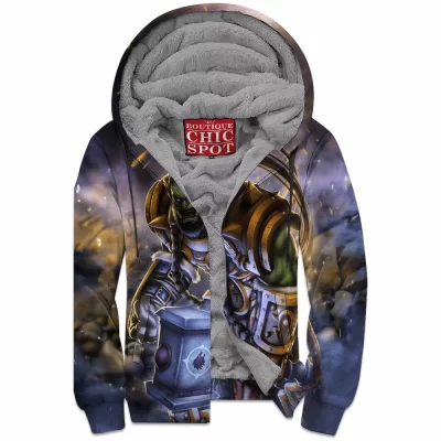 Dota 2 Zip-Fleece-Hoodie, Game Zip-Fleece-Hoodie, Dota Zip-Fleece-Hoodie, Warcraft Zip-Fleece-Hoodie