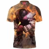 Comic Polo Shirt, Juggernaut Polo Shirt, X-men Polo Shirt