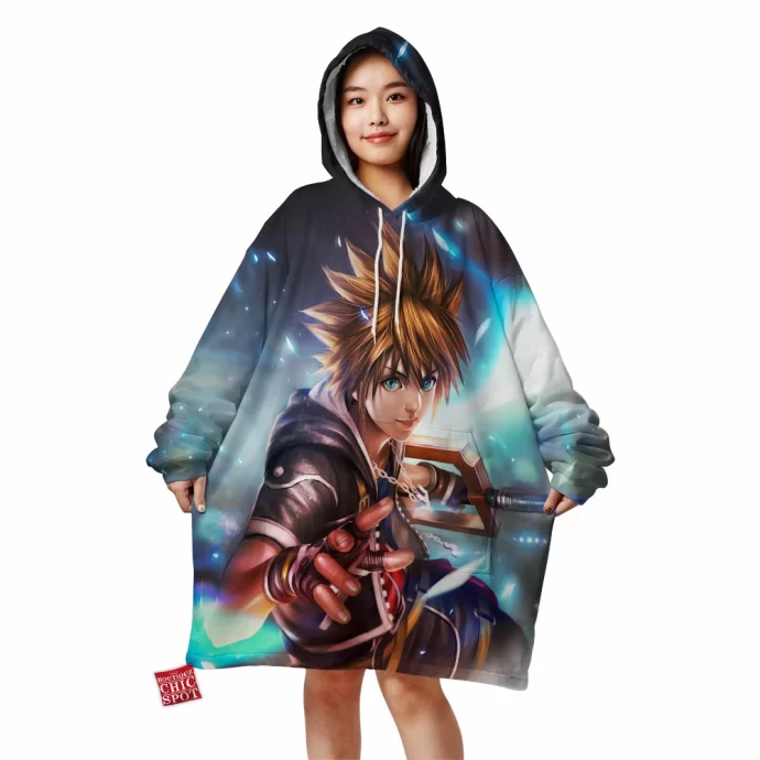 Sora Kingdom Hearts Blanket Hoodie