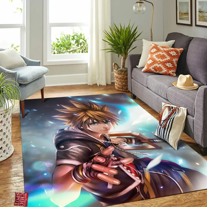 Sora Kingdom Hearts Rectangle Rug