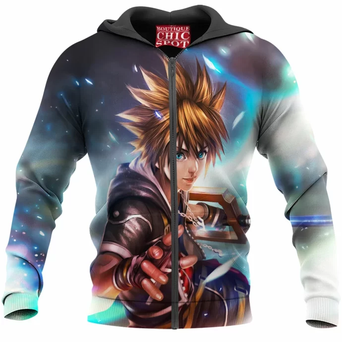 Sora Kingdom Hearts Zip Hoodie