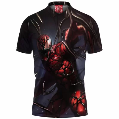 Carnage Polo Shirt, Comic Polo Shirt