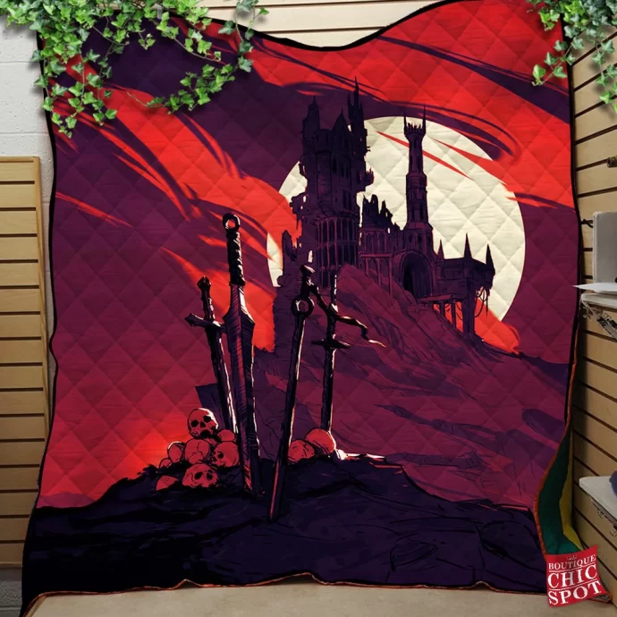 The Lost Ruins Quilt Blanket