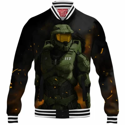 Game Baseball-Jacket, Halo Baseball-Jacket, Master Chief Baseball-Jacket