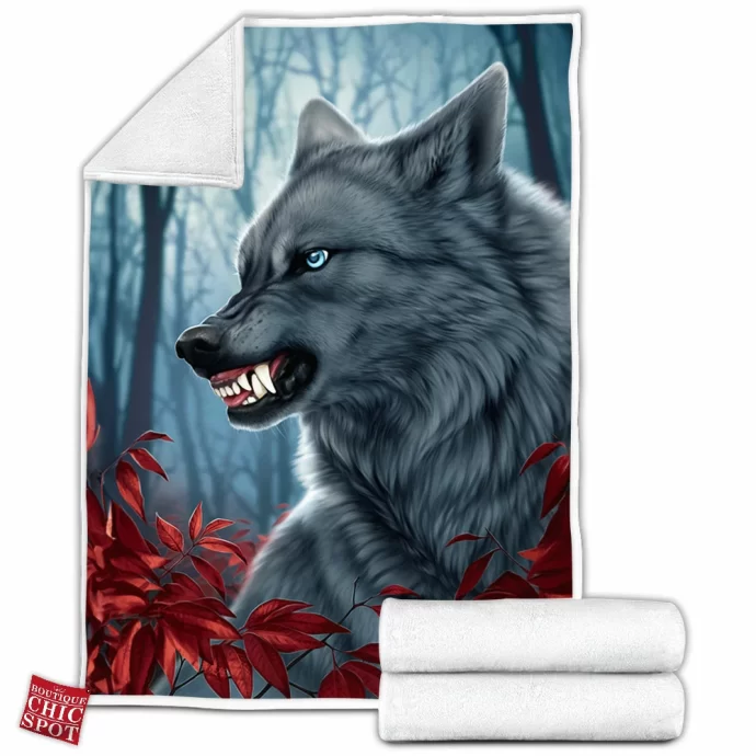 Wolf Fleece Blanket