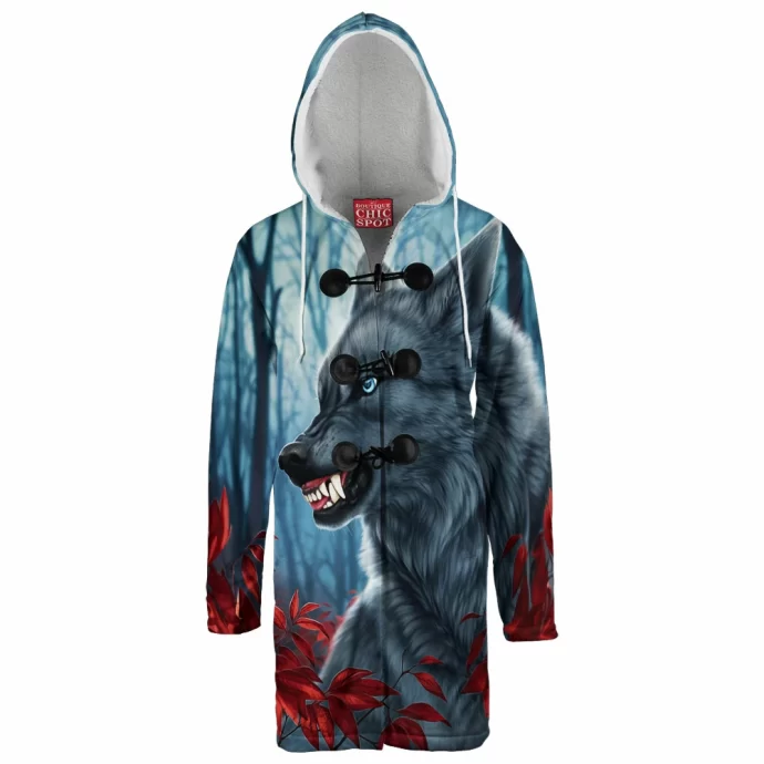 Wolf Hooded Cloak Coat