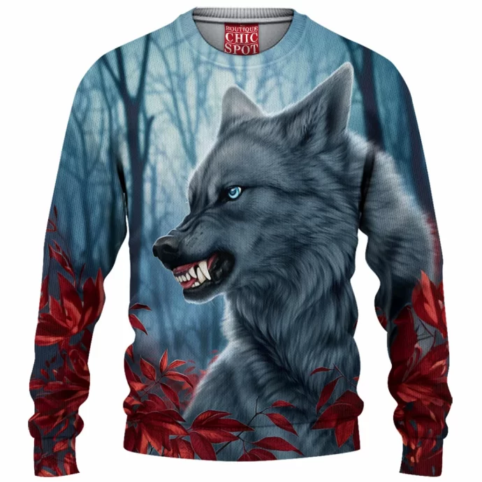 Wolf Knitted Sweater