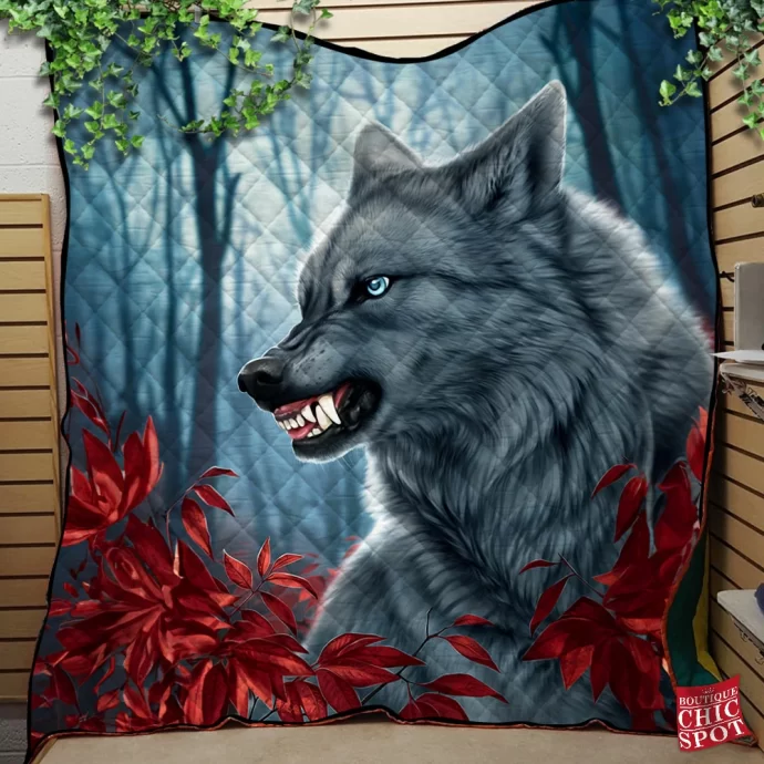 Wolf Quilt Blanket