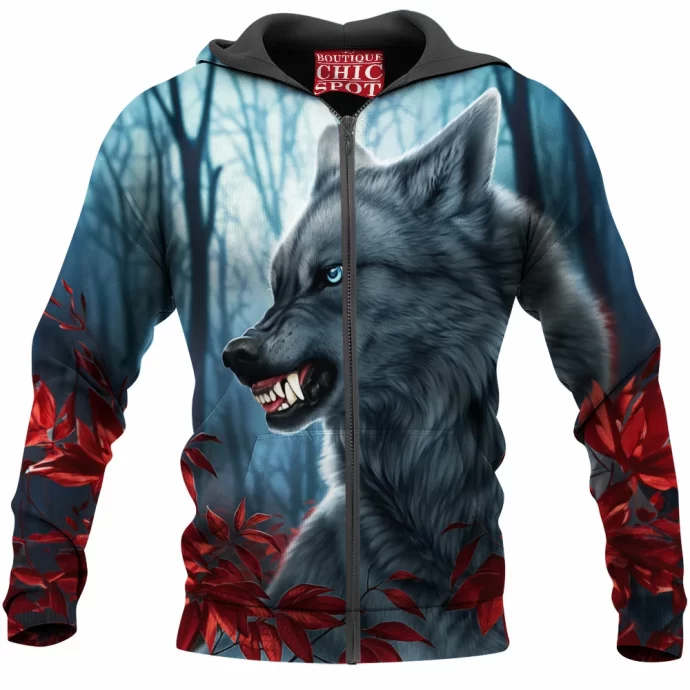 Wolf Zip Hoodie