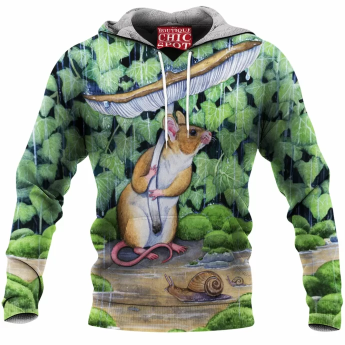 Spring Shower Rat Fleece Hoodie