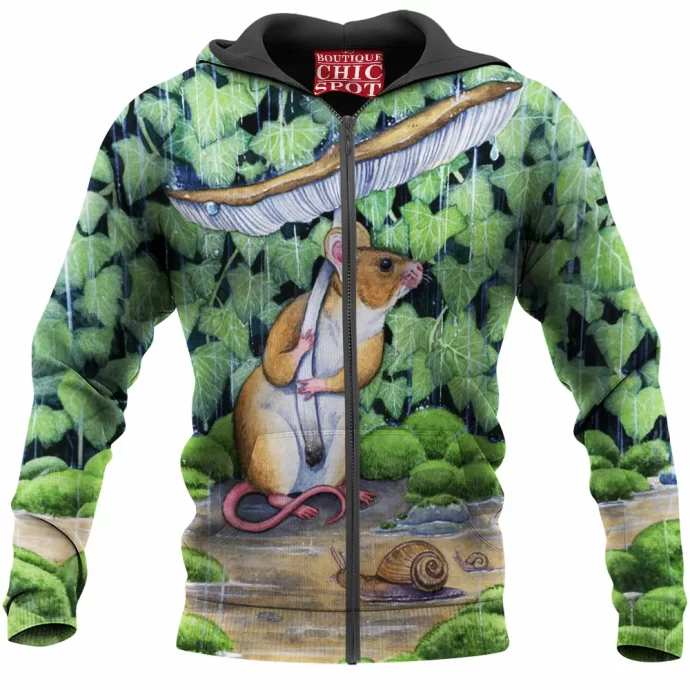 Spring Shower Rat Zip Hoodie