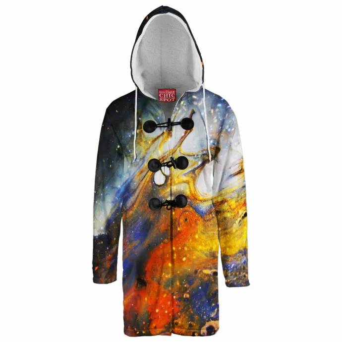 Deep Space Hooded Cloak Coat