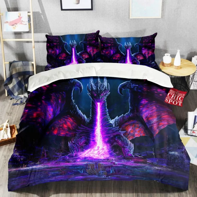 Black Dragon Bedding Set