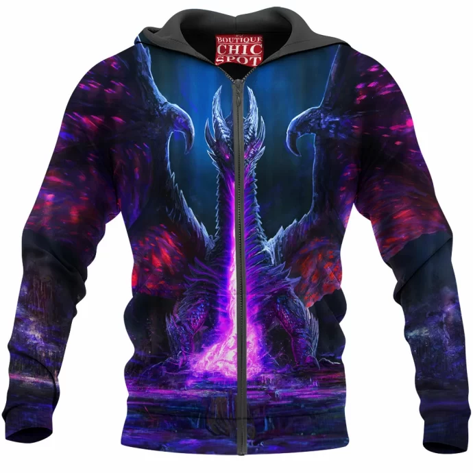 Black Dragon Zip Hoodie