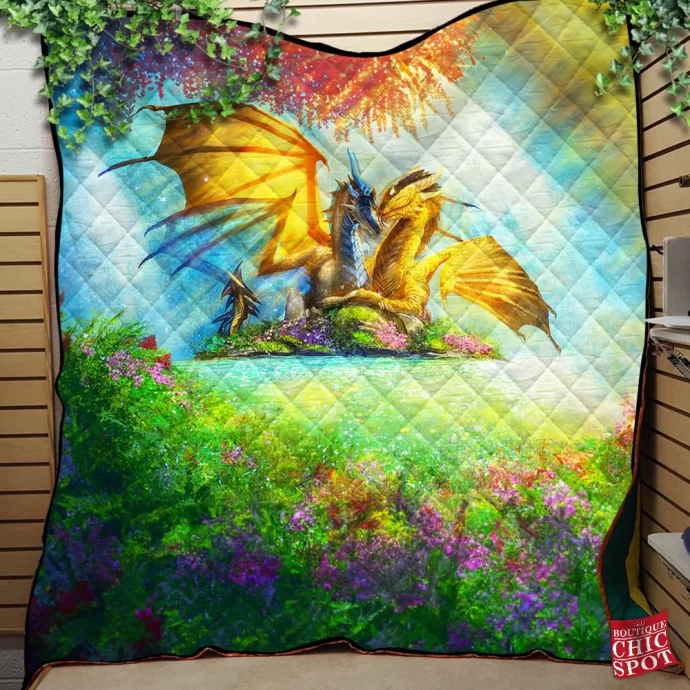 Dragons Quilt Blanket