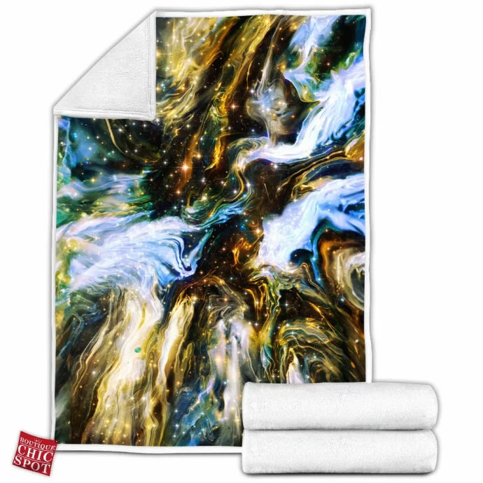 Where Universe Begins Fleece Blanket