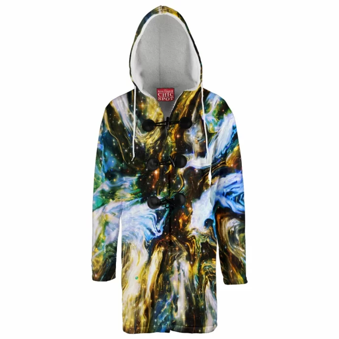 Where Universe Begins Hooded Cloak Coat