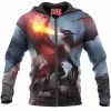 Dragon Zip-Hoodie, Fantasy Zip-Hoodie