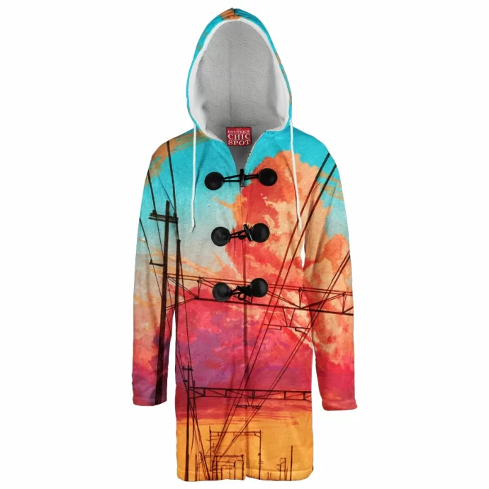 Road To Paradise Hooded Cloak Coat