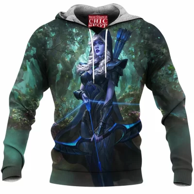 Game Fleece-Hoodie, Drow Ranger Fleece-Hoodie, Warcraft Fleece-Hoodie, Dota Fleece-Hoodie
