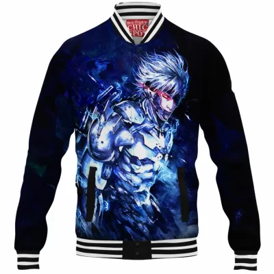 Game Baseball-Jacket, Mortal Kombat Baseball-Jacket, Raiden Baseball-Jacket