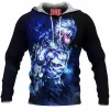 Game Fleece-Hoodie, Mortal Kombat Fleece-Hoodie, Raiden Fleece-Hoodie