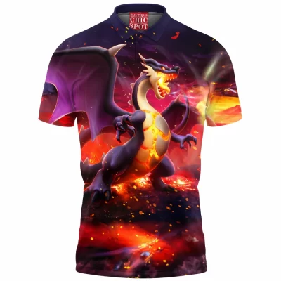 Anime Polo Shirt, Pokemon Polo Shirt, Monster Hunter Polo Shirt, Game Polo Shirt