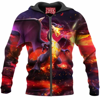 Anime Zip-Hoodie, Pokemon Zip-Hoodie, Monster Hunter Zip-Hoodie, Game Zip-Hoodie