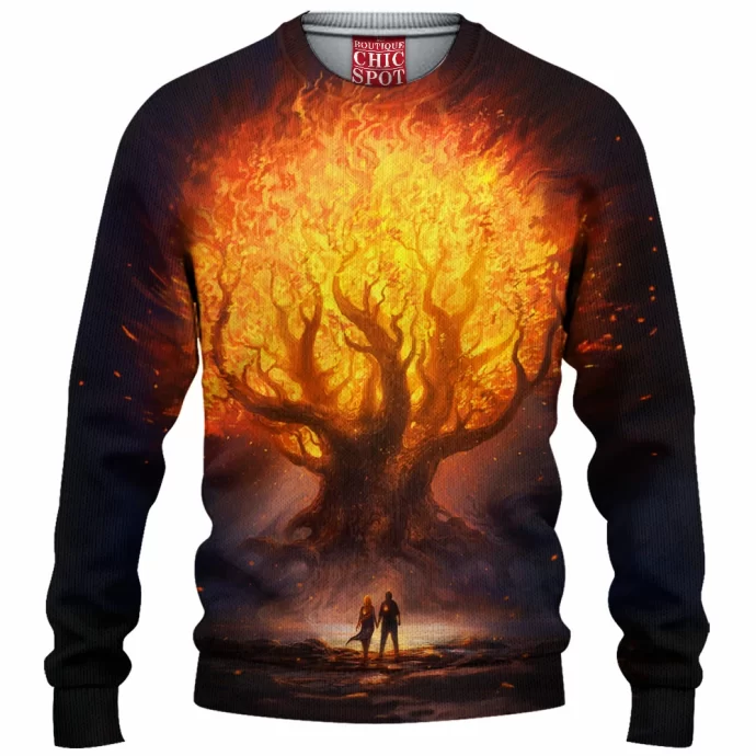 Tree on fire Knitted Sweater