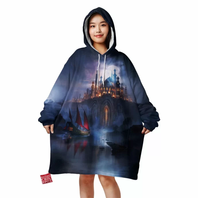 A Fire in the Heavens Blanket Hoodie