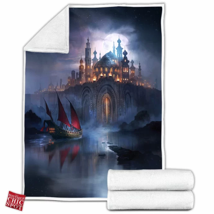 A Fire in the Heavens Fleece Blanket