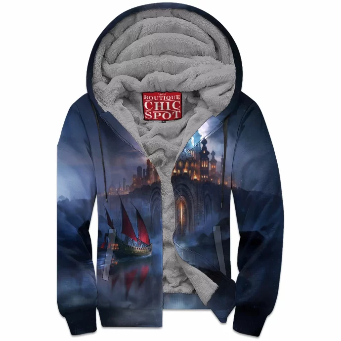 A Fire in the Heavens Zip Fleece Hoodie