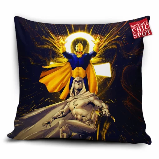 Doctor Fate and Moon Knight Pillow Cover