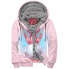 Anime Zip-Fleece-Hoodie, Pokemon Zip-Fleece-Hoodie, Mew Zip-Fleece-Hoodie