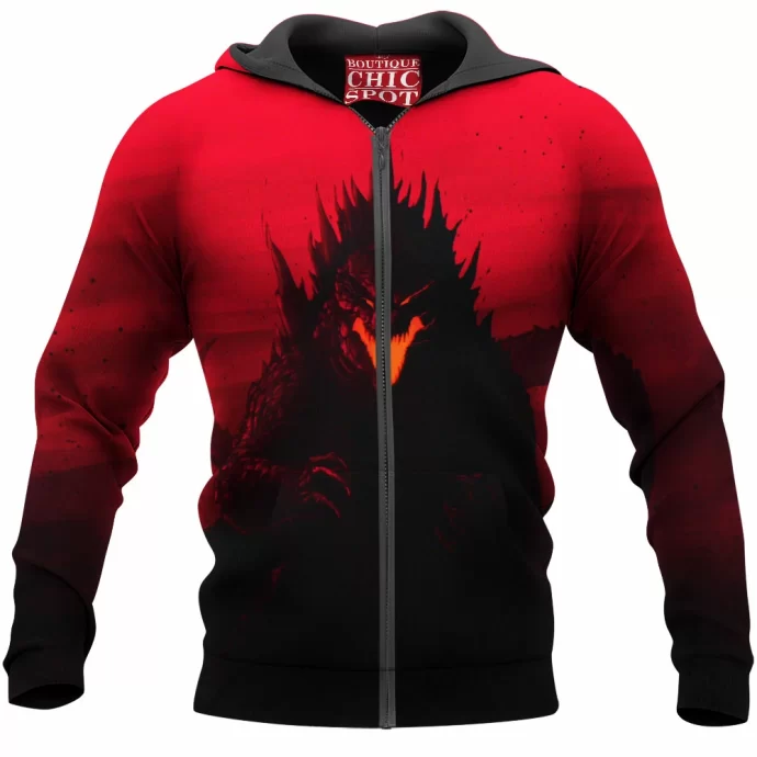 godzilla Zip Hoodie