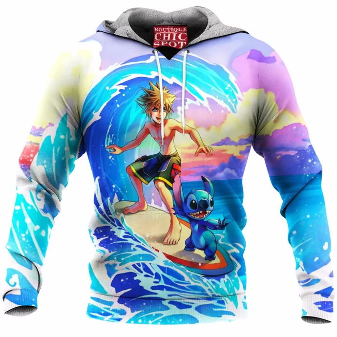 Sora and stitch Fleece Hoodie