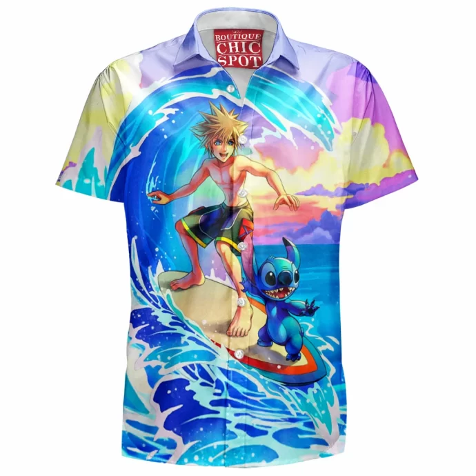 Sora and stitch Hawaiian Shirt