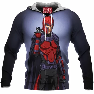Comic Fleece-Hoodie, Magneto Fleece-Hoodie, X-men Fleece-Hoodie