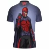 Comic Polo Shirt, Magneto Polo Shirt, X-men Polo Shirt