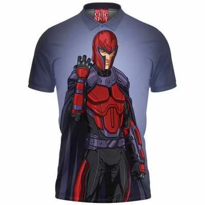 Comic Polo Shirt, Magneto Polo Shirt, X-men Polo Shirt