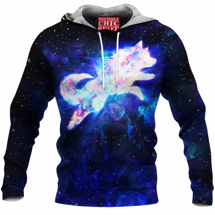 SPACE WOLF SPIRIT Fleece Hoodie